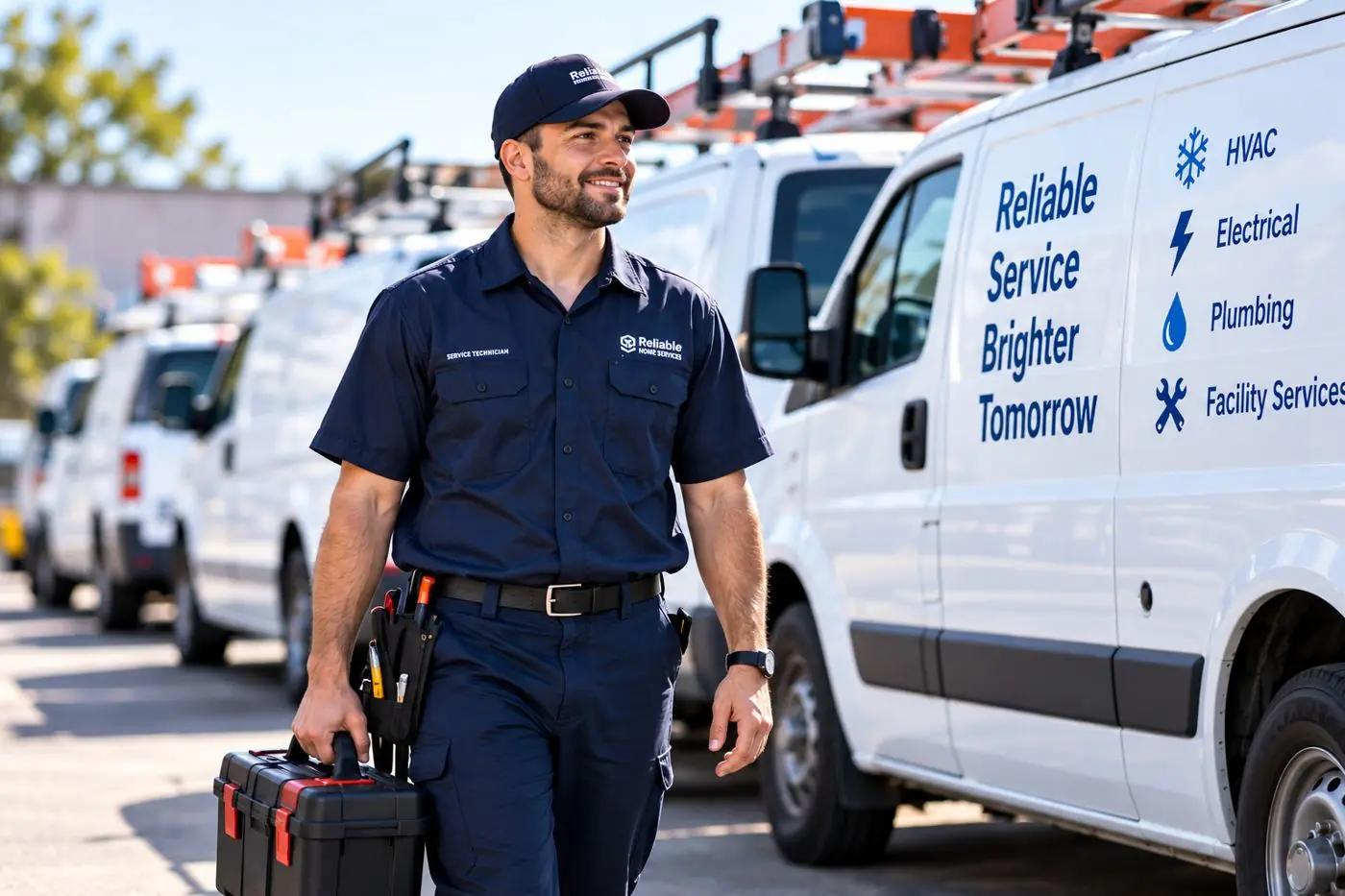 technician and service fleet